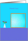 Thank you Realtor - Glass window and vase card