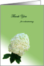 Thank you volunteer - bunch of flowers card