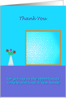 Thank You - Realtor Business - buy house card