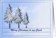 Christmas - Trees - Coach card
