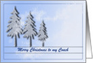 Christmas - Trees - Coach card
