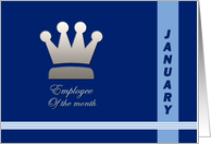 Employee of the month January card