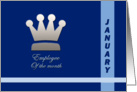 Employee of the month January card