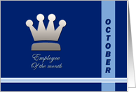 Employee of the month October card