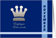 Employee of the month November card