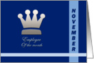 Employee of the month November card