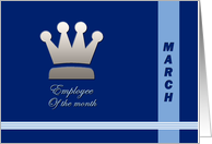 Employee of the month March card