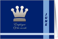 Employee of the month June card