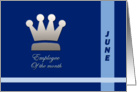 Employee of the month June card