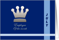 Employee of the month July card