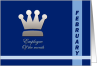 Employee of the month February card