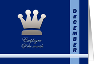 Employee of the month December card