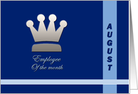 Employee of the month August card