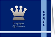 Employee of the month April card