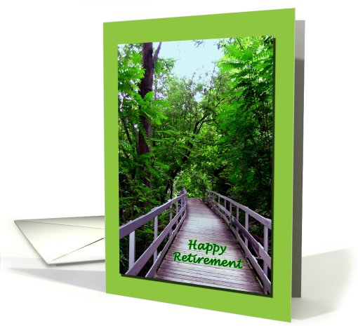 Retirement of a coworker - Walkway in trees card (762224)
