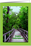 Retirement of a coworker - Walkway in trees card