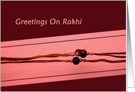 Greetings on Rakhi from sister card