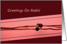Greetings on Rakhi from sister card