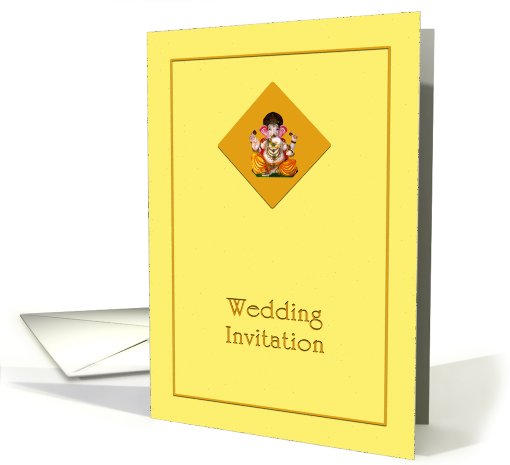Indian wedding invitation card - Ganesha card (795306)
