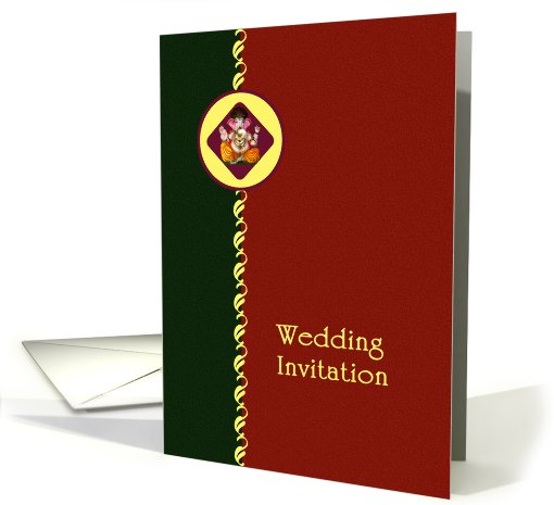Indian wedding invitation card - Ganesha card (795308)