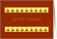 Diwali Greetings - Lamps card
