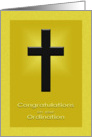 Congratulations on Ordination card