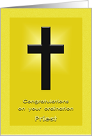 Congratulations on ordination - Priest card