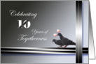 10th Wedding Anniversary Invitation-Pigeons card
