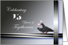 15th Wedding Anniversary Invitation-Pigeons card