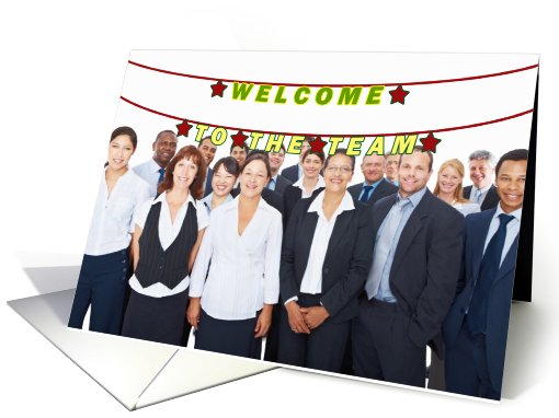 Welcome to the team banner photo card (855682)