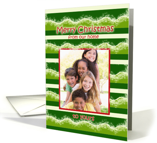 Merry Christmas from our home custom photo card (876230)