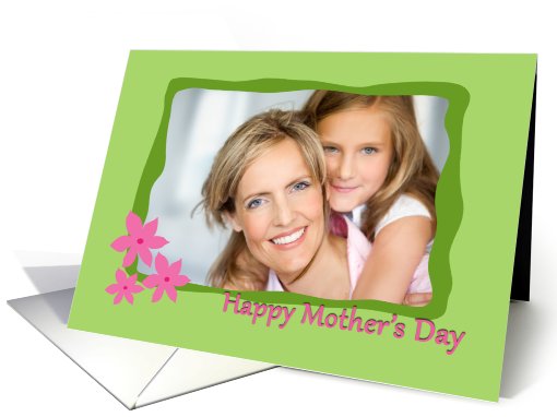 Green frame Mother's day photo card (890496)