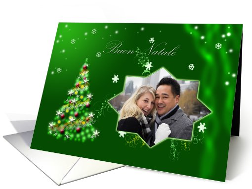 Italian Christmas Greetings - Photo Card with Beautiful... (981573)