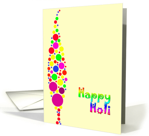 Holi - Indian festival of colors - card with colorful... (987005)
