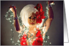 Drag Queen with Lights card
