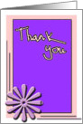 Thank you card