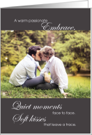 Gay Couple Passionate Love and Romance Nature Theme card