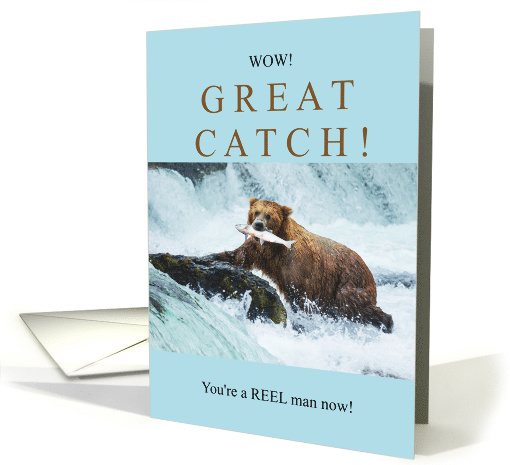 Great Catch - Funny Congratulations for New Fisherman card (1473328)