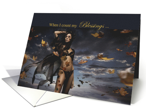 Blessed to Be Loved By You Thanksgiving Romance card (1500006)