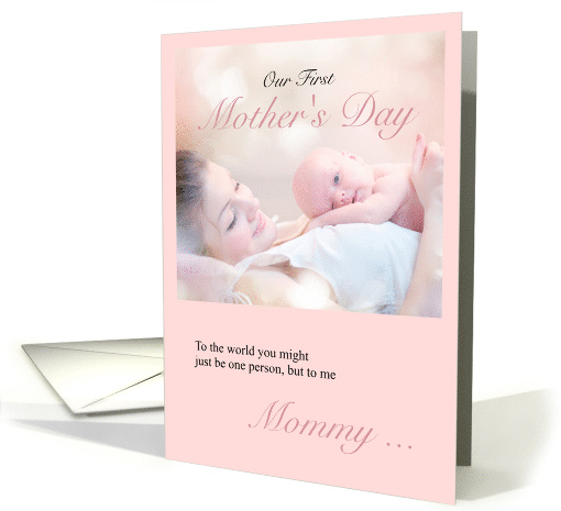 First Mother's Day from Baby in Soft Pink card (1511932)