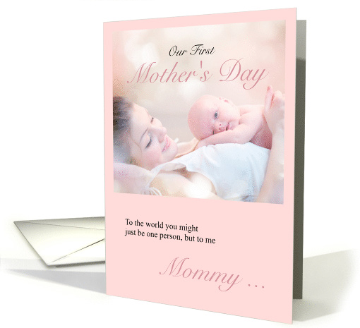 First Mother's Day from Baby in Soft Pink card (1511932)