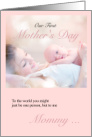 First Mother’s Day from Baby in Soft Pink card