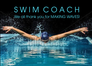 Swim Coach Thank You...