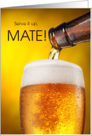 Cheers Mate Birthday Beer Theme for Him card