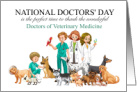 DVM National Doctors’ Day Cute Illustration card