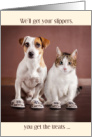 from the Pets Father’s Day Cat and Dog in Slippers card
