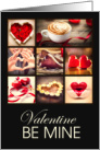 Valentine Be Mine Treats and Hearts card