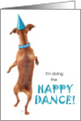 Birthday Happy Dance Funny Chihuahua card