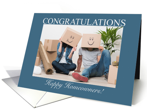 New Home Congratulations Funny Smiley Faces card (1570430)