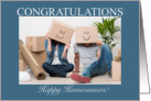 New Home Congratulations Funny Smiley Faces card